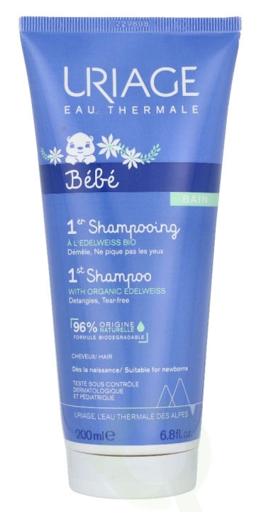 Uriage Bebe 1st Shampoo 200 ml i gruppen SKÖNHET & HÄLSA / Hår & Styling / Hårvårdsprodukter / Schampo hos TP E-commerce Nordic AB (C67809)