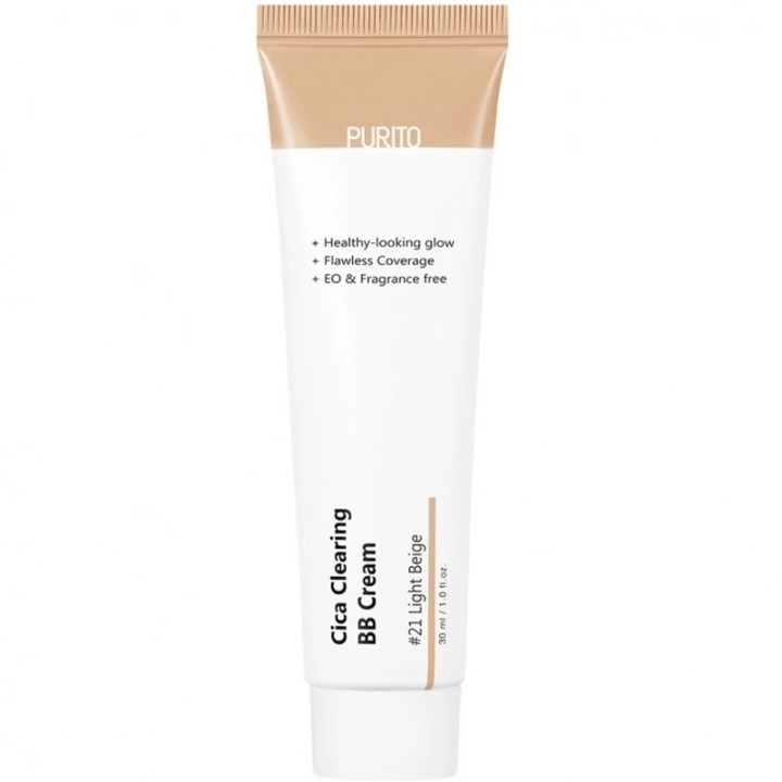 Purito Cica Clearing BB Cream #21 Light Beige 30ml i gruppen SKÖNHET & HÄLSA / Makeup / Basmakeup / CC/BB Cream hos TP E-commerce Nordic AB (C67821)