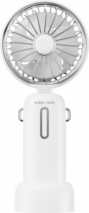 Nordic Home Portabel USB-Fläkt med Bärrem och vikbar design, Vit i gruppen HEM, HUSHÅLL & TRÄDGÅRD / Fläktar & Klimatprodukter / Handfläktar & Minifläktar hos TP E-commerce Nordic AB (C67829)