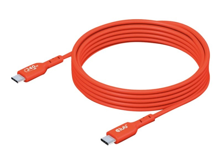 Club 3D USB 2.0 USB Type-C-kabel 2m Röd i gruppen DATORER & KRINGUTRUSTNING / Datorkablar / USB-kablar / USB-C hos TP E-commerce Nordic AB (C67838)