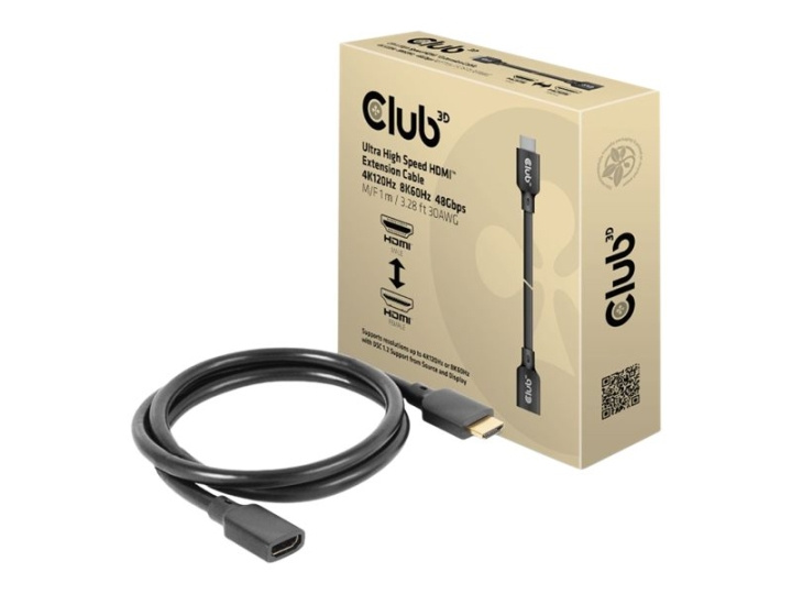 Club 3D HDMI (hane) hane -> HDMI hona 1 m i gruppen HEMELEKTRONIK / Kablar & Adaptrar / HDMI / Kablar hos TP E-commerce Nordic AB (C67849)
