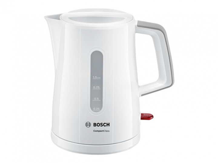 Bosch CompactClass vattenkokare 1 liter Vit/ljusgrå i gruppen HEM, HUSHÅLL & TRÄDGÅRD / Hushållsmaskiner / Vatten & Juice / Vattenkokare hos TP E-commerce Nordic AB (C67973)