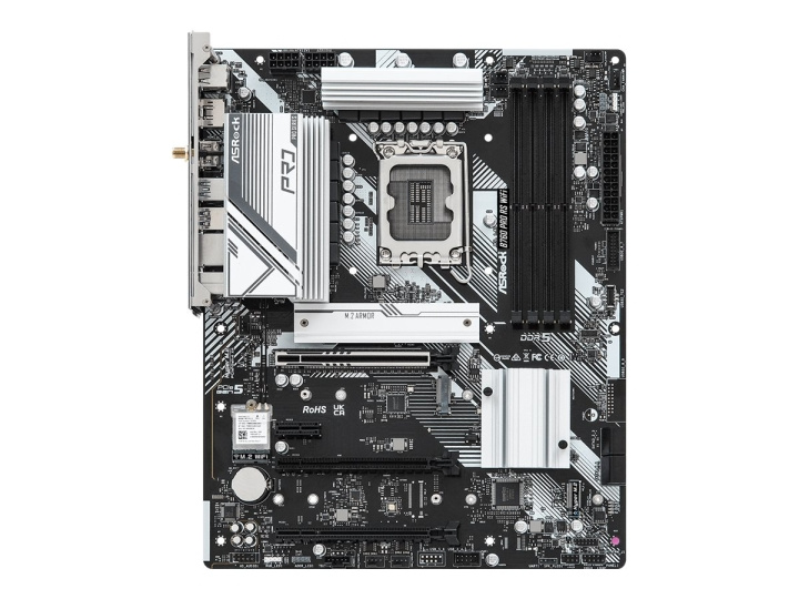 ASRock B760 Pro RS WiFi ATX LGA1700 Intel B760 i gruppen DATORER & KRINGUTRUSTNING / Datorkomponenter / Moderkort hos TP E-commerce Nordic AB (C67975)