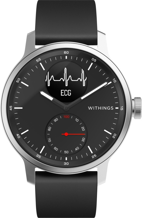 Withings Scanwatch ECG , aktivitetsklocka svart 42mm i gruppen SPORT, FRITID & HOBBY / Smartwatch & Aktivitetsarmband / Smartwatches hos TP E-commerce Nordic AB (C67994)