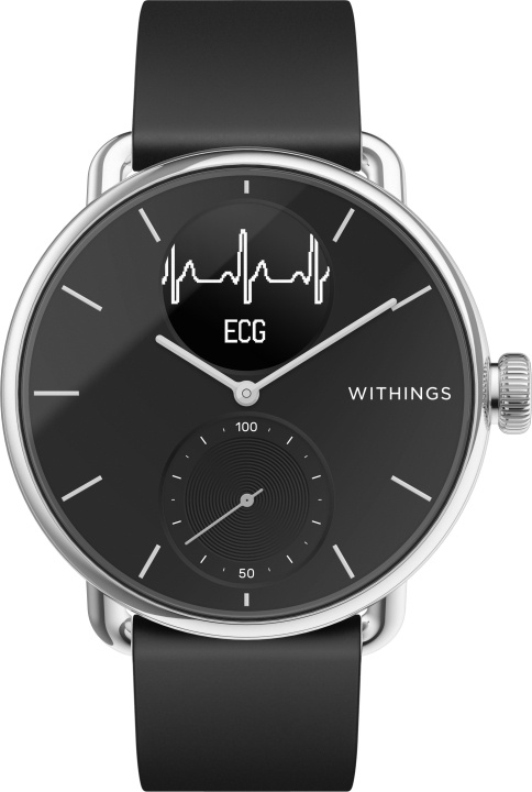 Withings Scanwatch ECG , aktivitetsklocka svart 38mm i gruppen SPORT, FRITID & HOBBY / Smartwatch & Aktivitetsarmband / Smartwatches hos TP E-commerce Nordic AB (C67997)