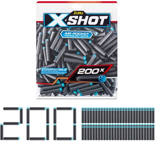 X-Shot Excel Foam Darts - refillförpackning, 200 skott i gruppen LEKSAKER, BARN- & BABYPRODUKTER / Leksaker / Actionlek hos TP E-commerce Nordic AB (C68048)