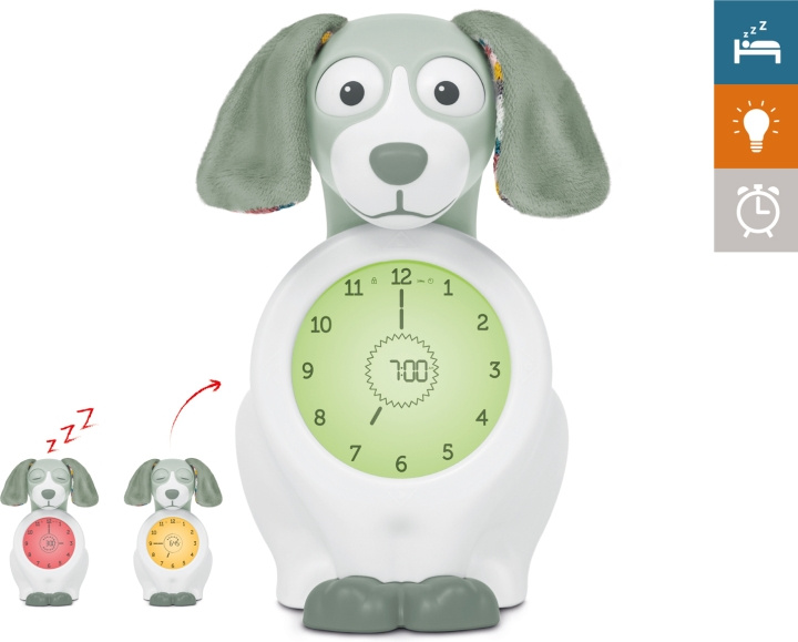 Zazu Davy sömnrytm väckarklocka, hund, grön i gruppen HEM, HUSHÅLL & TRÄDGÅRD / Väggklockor & Räkneverk / Väckarklockor hos TP E-commerce Nordic AB (C68097)