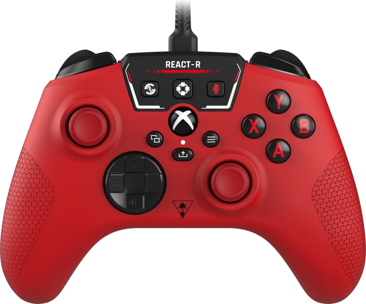 Turtle Beach React-R trådbunden spelkontroll, röd, Xbox / PC i gruppen HEMELEKTRONIK / Spelkonsoler & Tillbehör / Xbox Series X/S / Tillbehör hos TP E-commerce Nordic AB (C68116)