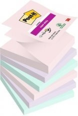 3M Post-it Nature Eko Z-anteckningar, 76x76mm, 16 x 100 bitar, assorterade färger i gruppen HEM, HUSHÅLL & TRÄDGÅRD / Kontorsmaterial / Papper & Block hos TP E-commerce Nordic AB (C68158)