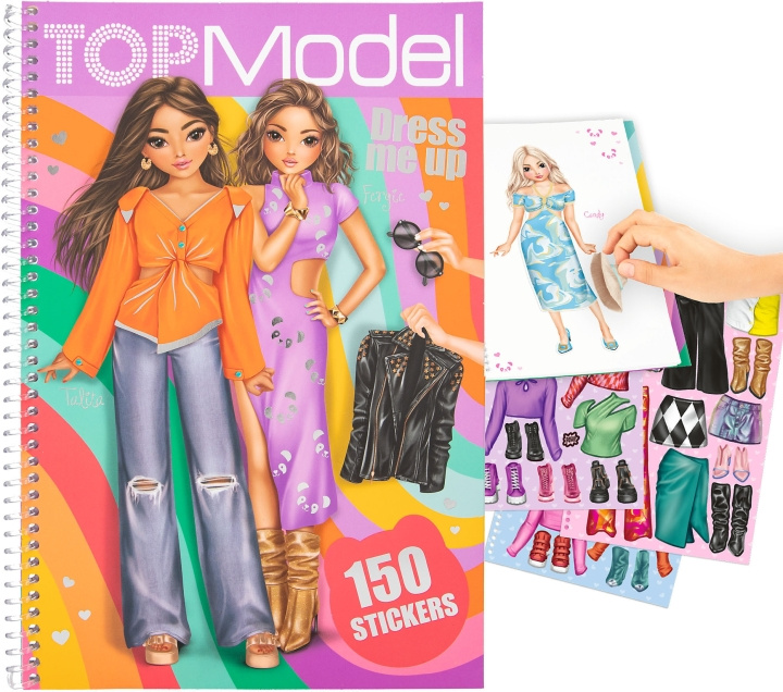 TOPModel Dress Me Up - klistermärkesbok i gruppen LEKSAKER, BARN- & BABYPRODUKTER / Leksaker / Pyssel hos TP E-commerce Nordic AB (C68205)