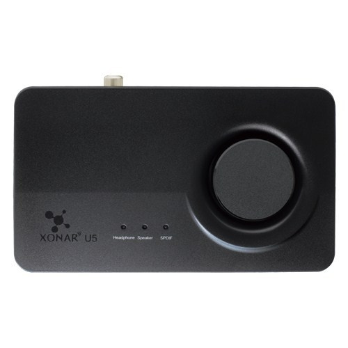 ASUS Xonar U5 USB-ljudkort, svart i gruppen DATORER & KRINGUTRUSTNING / Datorkomponenter / Ljudkort hos TP E-commerce Nordic AB (C68246)
