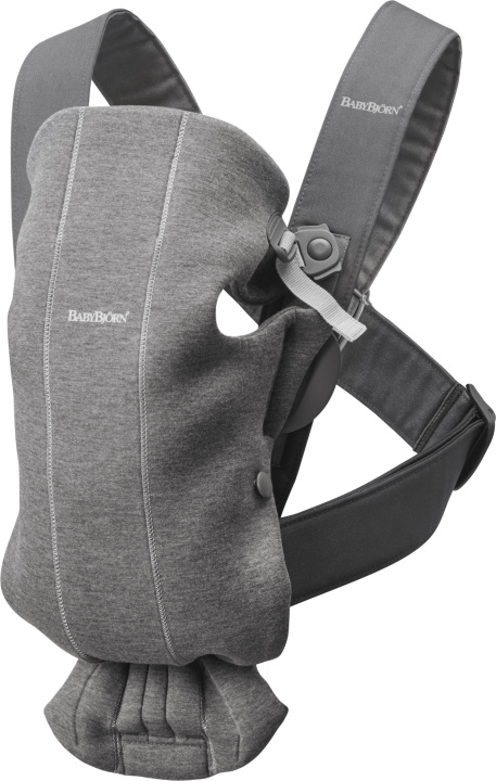 BabyBjörn Mini 3D Jersey ryggsäck, Mörkgrå i gruppen LEKSAKER, BARN- & BABYPRODUKTER / Babysaker / Sköta & Hygien hos TP E-commerce Nordic AB (C68258)