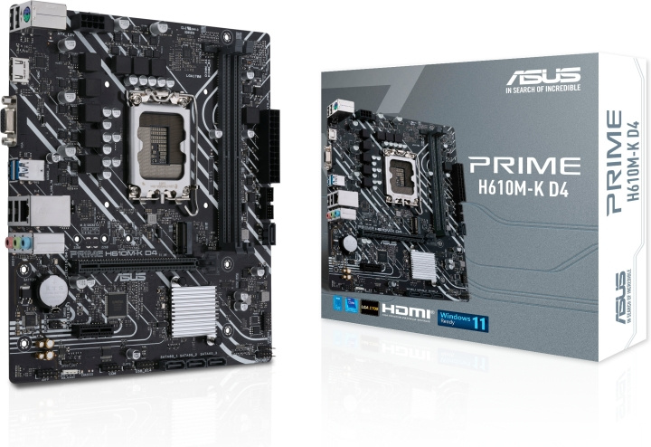 ASUS PRIME H610M-K D4 LGA 1700 mATX-moderkort i gruppen DATORER & KRINGUTRUSTNING / Datorkomponenter / Moderkort hos TP E-commerce Nordic AB (C68303)