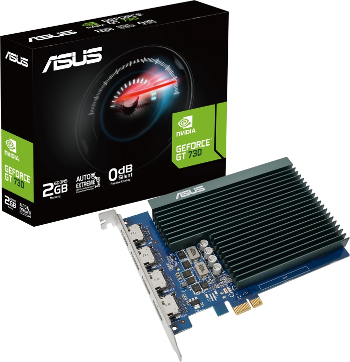 ASUS GeForce GT 730 2 GB GDDR5-grafikkort i gruppen DATORER & KRINGUTRUSTNING / Datorkomponenter / Grafikkort hos TP E-commerce Nordic AB (C68321)
