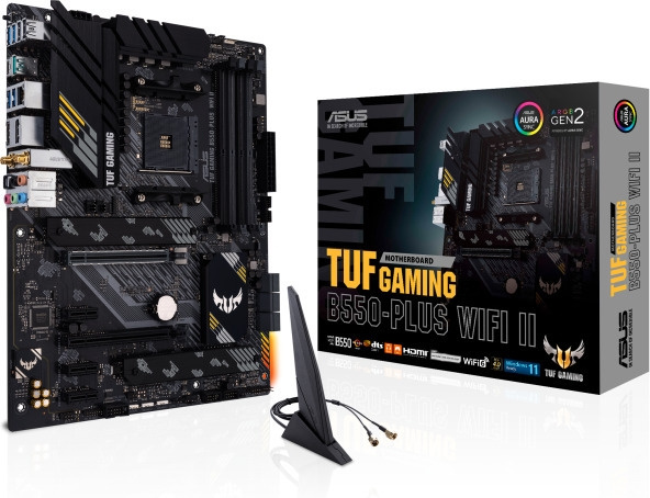 ASUS TUF GAMING B550-PLUS WIFI II AM4 ATX-moderkort i gruppen DATORER & KRINGUTRUSTNING / Datorkomponenter / Moderkort hos TP E-commerce Nordic AB (C68322)