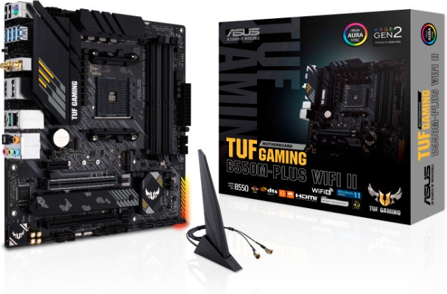 ASUS TUF GAMING B550M-PLUS WIFI II AM4 mikro-ATX-moderkort i gruppen DATORER & KRINGUTRUSTNING / Datorkomponenter / Moderkort hos TP E-commerce Nordic AB (C68323)