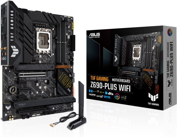 ASUS TUF GAMING Z690-PLUS WIFI LGA 1700 ATX-moderkort i gruppen DATORER & KRINGUTRUSTNING / Datorkomponenter / Moderkort hos TP E-commerce Nordic AB (C68324)