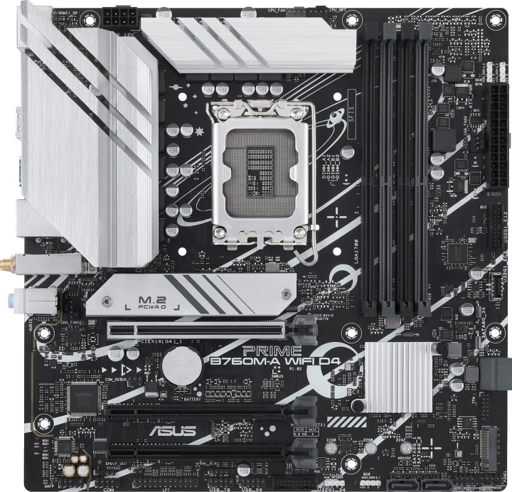 ASUS PRIME B760M-A WIFI D4 mATX-moderkort i gruppen DATORER & KRINGUTRUSTNING / Datorkomponenter / Moderkort hos TP E-commerce Nordic AB (C68440)