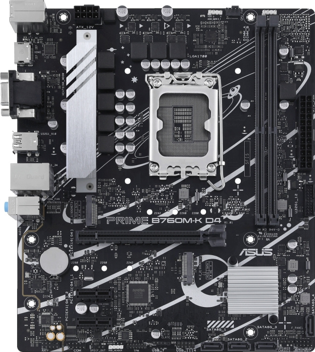 ASUS PRIME B760M-K D4 mATX-moderkort i gruppen DATORER & KRINGUTRUSTNING / Datorkomponenter / Moderkort hos TP E-commerce Nordic AB (C68442)
