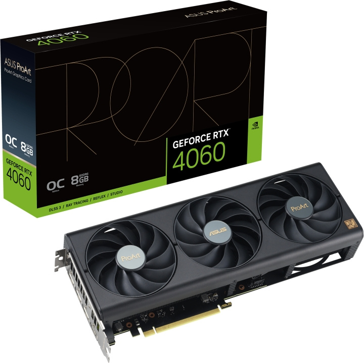 ASUS GeForce PROART-RTX4060-O8G grafikkort i gruppen DATORER & KRINGUTRUSTNING / Datorkomponenter / Grafikkort hos TP E-commerce Nordic AB (C68520)