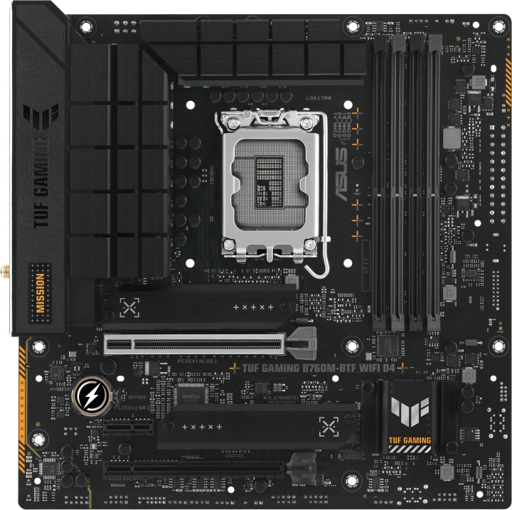 ASUS TUF GAMING B760M-BTF WIFI D4 ATX-moderkort i gruppen DATORER & KRINGUTRUSTNING / Datorkomponenter / Moderkort hos TP E-commerce Nordic AB (C68625)