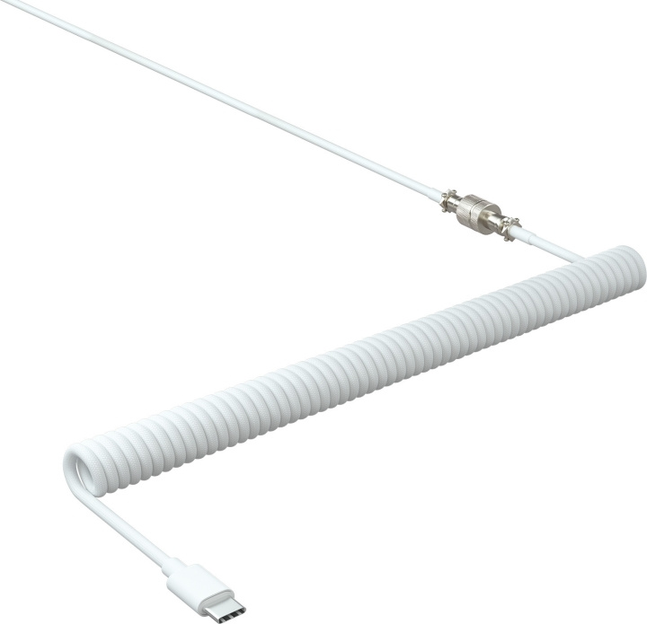 Xtrfy Spiralkabel för tangentbord, vit i gruppen DATORER & KRINGUTRUSTNING / Datorkablar / USB-kablar / USB-C hos TP E-commerce Nordic AB (C68687)