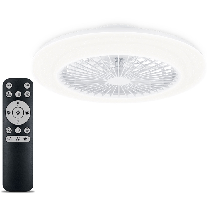 Philips Amigo Takfläkt med LED-belysning Varm-/kallvitt 6000 lm i gruppen HEMELEKTRONIK / Belysning / Taklampor hos TP E-commerce Nordic AB (C68773)