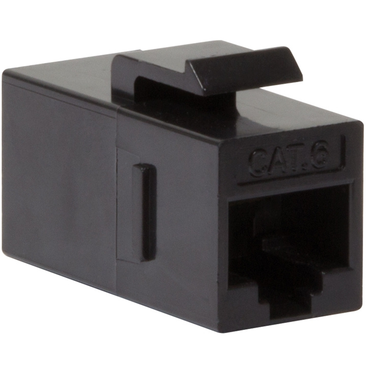 LogiLink Keystone-skarvdon Cat6 UTP 2 x RJ45 Svart i gruppen DATORER & KRINGUTRUSTNING / Datorkablar / Nätverkskablar / Adaptrar & Skarvdon hos TP E-commerce Nordic AB (C68798)