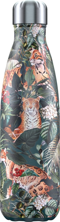 Chilly\'s Bottles Chilly\'s termosflaska, Tropical Leopard, 500 ml i gruppen SPORT, FRITID & HOBBY / Friluftsliv / Termosar & Vattenflaskor hos TP E-commerce Nordic AB (C69018)