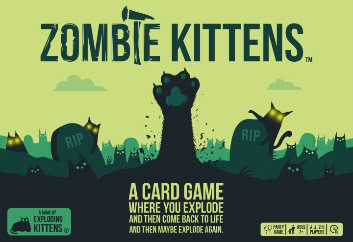 Exploding Kittens Zombie Kittens Nordic - kortspel i gruppen LEKSAKER, BARN- & BABYPRODUKTER / Spel / Sällskapsspel hos TP E-commerce Nordic AB (C69120)
