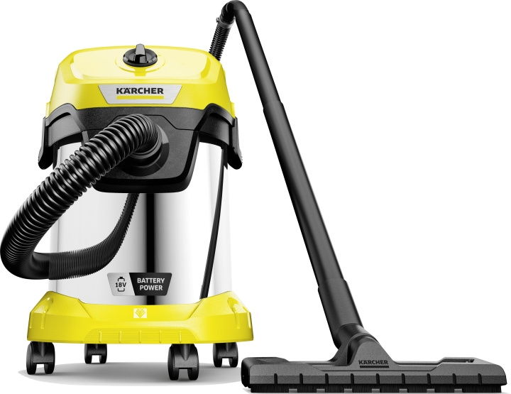 Kärcher WD 3-18 S batteridriven våttork i gruppen HEM, HUSHÅLL & TRÄDGÅRD / Städprodukter / Dammsugare & Tillbehör / Grovdammsugare hos TP E-commerce Nordic AB (C69153)
