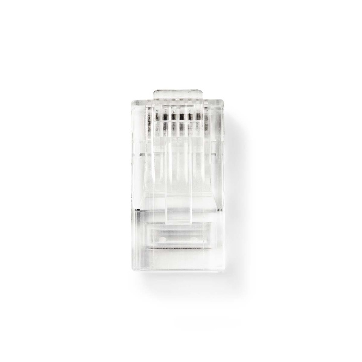 Nedis RJ45-kontakt | Hane | Strandad UTP CAT5 | Rak | Guldplaterad | 10 st. | PVC | Transparent | Låda i gruppen DATORER & KRINGUTRUSTNING / Datorkablar / Nätverkskablar / Adaptrar & Skarvdon hos TP E-commerce Nordic AB (C69328)