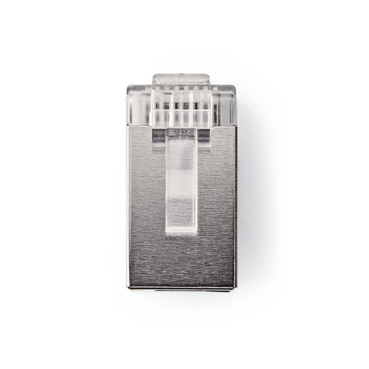 Nedis RJ45-kontakt | Hane | Strandad STP CAT5 | Rak | Guldplaterad | 10 st. | PVC | Transparent | Låda i gruppen DATORER & KRINGUTRUSTNING / Datorkablar / Nätverkskablar / Adaptrar & Skarvdon hos TP E-commerce Nordic AB (C69329)
