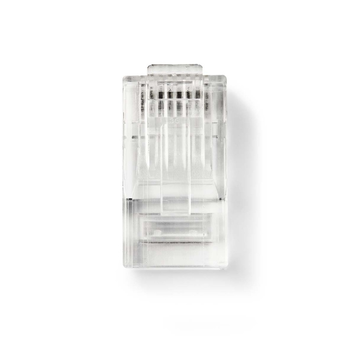 Nedis RJ45-kontakt | Hane | Strandad UTP CAT6 | Rak | Guldplaterad | 10 st. | PVC | Transparent | Låda i gruppen DATORER & KRINGUTRUSTNING / Datorkablar / Nätverkskablar / Adaptrar & Skarvdon hos TP E-commerce Nordic AB (C69330)