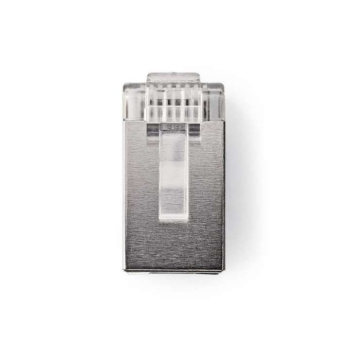Nedis RJ45-kontakt | Hane | Strandad STP CAT6 | Rak | Guldplaterad | 10 st. | PVC | Transparent | Låda i gruppen DATORER & KRINGUTRUSTNING / Datorkablar / Nätverkskablar / Adaptrar & Skarvdon hos TP E-commerce Nordic AB (C69331)