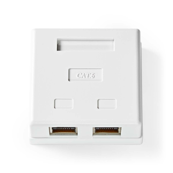 Nedis Nätverksvägglåda | På väggen | 2-Port port(s) | STP CAT6 | Rak | Hona | Guldplaterad | PVC | Vit | Låda i gruppen DATORER & KRINGUTRUSTNING / Datorkablar / Nätverkskablar / Adaptrar & Skarvdon hos TP E-commerce Nordic AB (C69346)
