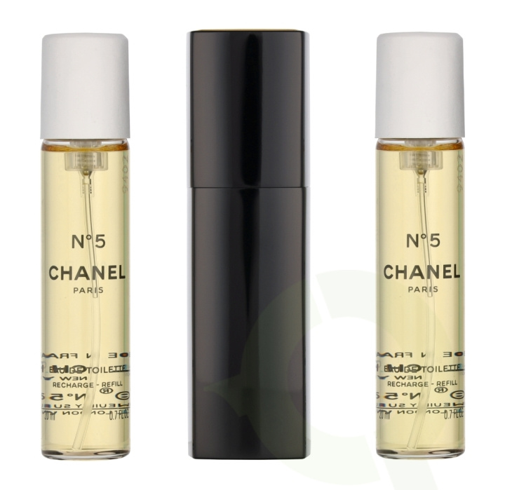 Chanel No 5 Giftset 60 ml 2x Edt Spray Refill 20Ml/1x Edt Spray 20Ml- Twist and Spray - Purse Spray i gruppen SKÖNHET & HÄLSA / Presentkit / Presentkit För Henne hos TP E-commerce Nordic AB (C69363)