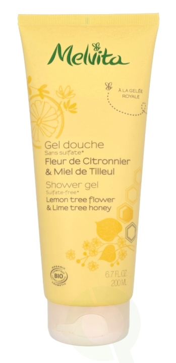 Melvita Shower Gel 200 ml Lemon Tree Flower & Lime Tree Honey i gruppen SKÖNHET & HÄLSA / Hår & Styling / Hårvårdsprodukter / Schampo hos TP E-commerce Nordic AB (C69441)