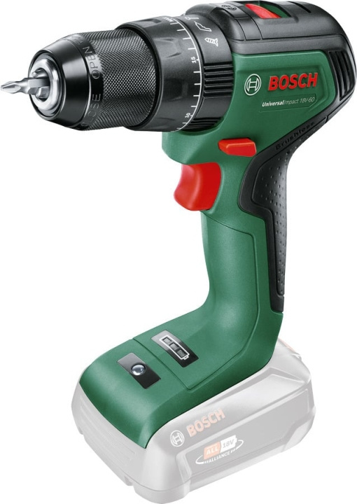 Bosch UniversalImpact 18V-60 Solo sladdlös borrmaskin, utan batteri i gruppen HEM, HUSHÅLL & TRÄDGÅRD / Verktyg / Borrmaskiner hos TP E-commerce Nordic AB (C69504)