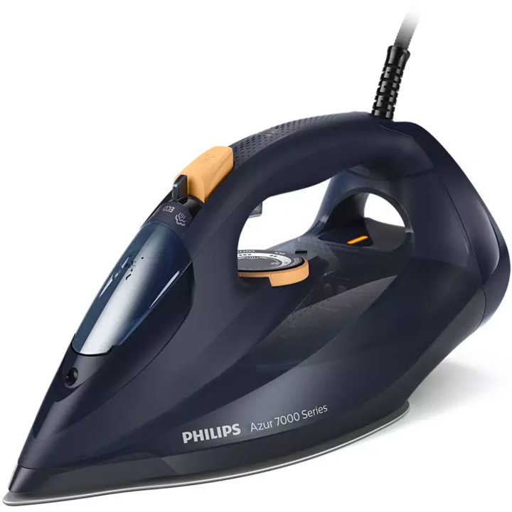 Philips Ångstrykjärn blått/gult 7000 Series HV DST7060/21 i gruppen HEM, HUSHÅLL & TRÄDGÅRD / Klädvård / Strykjärn hos TP E-commerce Nordic AB (C69568)
