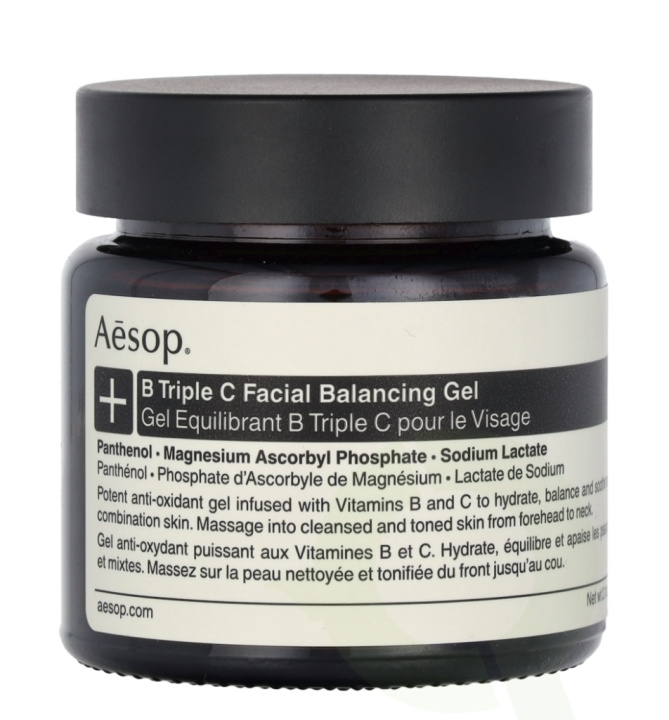 AESOP B Triple C Facial Balancing Gel 60 ml i gruppen SKÖNHET & HÄLSA / Hudvård / Ansiktsvård / Dagkräm hos TP E-commerce Nordic AB (C69589)