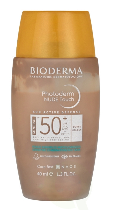 Bioderma Photoderm Nude Touch Mineral SPF50+ 40 ml Doree i gruppen SKÖNHET & HÄLSA / Hudvård / Solskydd & Tanning / Solskydd hos TP E-commerce Nordic AB (C69602)