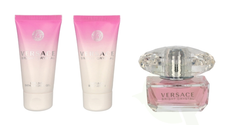 Versace Bright Crystal Giftset 150 ml Edt Spray 50ml/Shower Gel 50ml/Body Lotion 50ml i gruppen SKÖNHET & HÄLSA / Presentkit / Presentkit För Henne hos TP E-commerce Nordic AB (C69642)