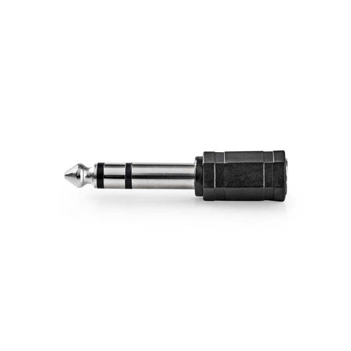 Nedis Stereo Audio Adapter | 6.35 mm Hane | 3.5 mm Hona | Nickelplaterad | Rak | ABS | Svart | 1 st. | Låda i gruppen HEMELEKTRONIK / Kablar & Adaptrar / Ljud Analog / Adaptrar hos TP E-commerce Nordic AB (C69685)