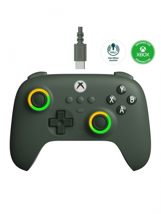 8Bitdo Ultimate C Wired kabelansluten spelkontroll, mörkgrön, Xbox i gruppen HEMELEKTRONIK / Spelkonsoler & Tillbehör / Xbox Series X/S / Tillbehör hos TP E-commerce Nordic AB (C69847)