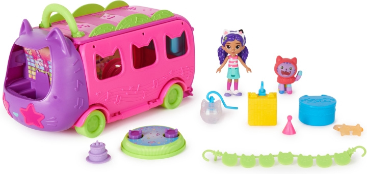 Gabby\'s Dollhouse Gabby\'s Dollhouse Purrfect Sprinkle Party Bus - Lekset i gruppen LEKSAKER, BARN- & BABYPRODUKTER / Leksaker / Dockor & Tillbehör hos TP E-commerce Nordic AB (C70082)