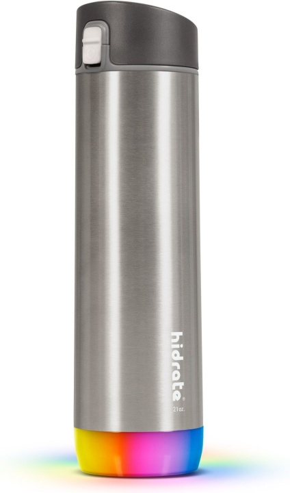 HidrateSpark PRO Chug Vattenflaska, 0,62 L, silver i gruppen SPORT, FRITID & HOBBY / Friluftsliv / Termosar & Vattenflaskor hos TP E-commerce Nordic AB (C70125)