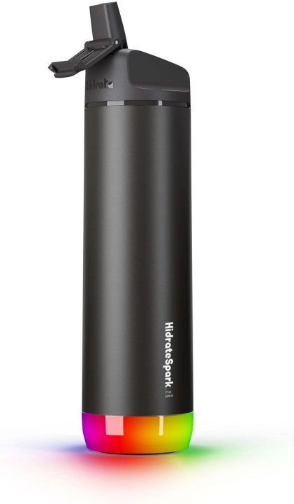 HidrateSpark PRO Vattenflaska, 0,62 L, svart i gruppen SPORT, FRITID & HOBBY / Friluftsliv / Termosar & Vattenflaskor hos TP E-commerce Nordic AB (C70128)