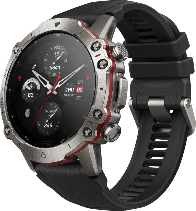 Amazfit Falcon Titanium sportklocka, 47 mm, grå i gruppen SPORT, FRITID & HOBBY / Smartwatch & Aktivitetsarmband / Smartwatches hos TP E-commerce Nordic AB (C70141)