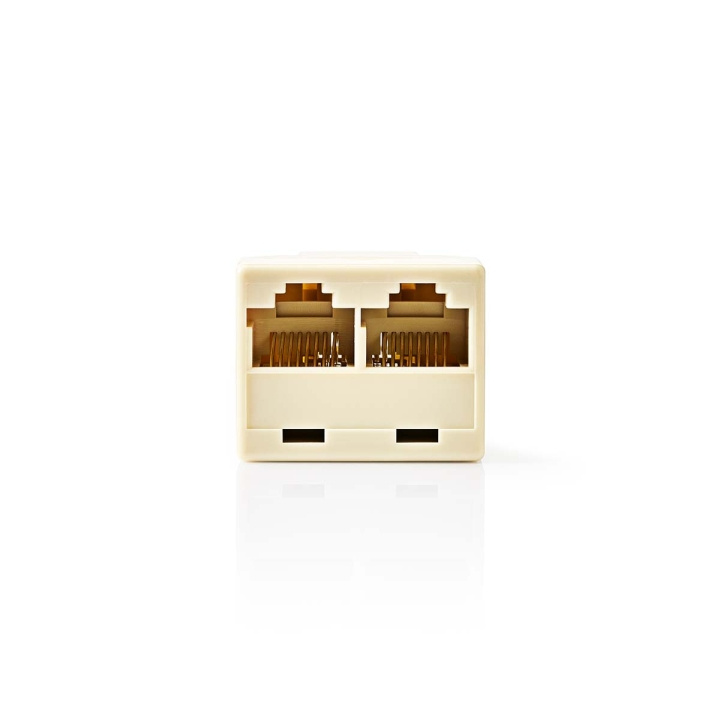 Nedis Telenätet Splitter | RJ45 Hona | 2x RJ45 Female | Guldplaterad | Elfenben | PVC | Låda i gruppen HEMELEKTRONIK / Ljud & Bild / Fast telefoni / Bordstelefoner hos TP E-commerce Nordic AB (C70217)